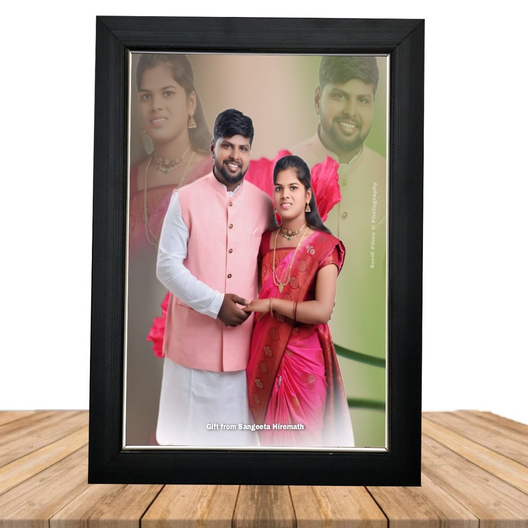 Wooden A4 Black Silver Coat (29.7 cm * 21 cm)